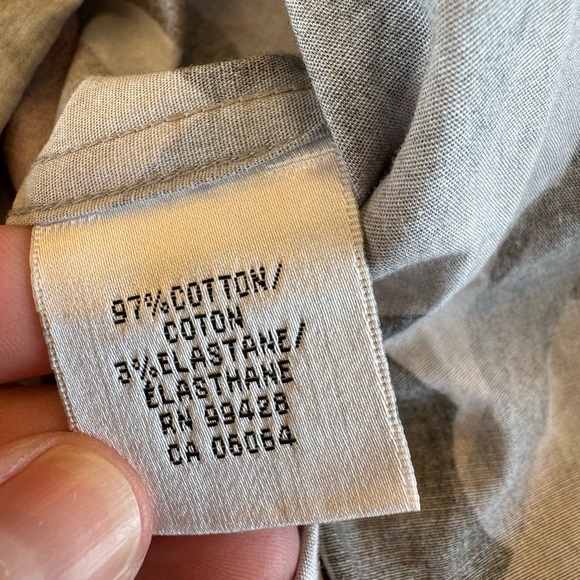 Bugatchi Comfort Stretch Shirt Shaped Fit Abstract Pattern Button Front LG - Picture 8 of 10